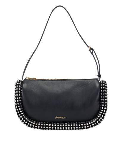 Bumper Bag, &pound;350, Handbags, Black, Leather, Front view